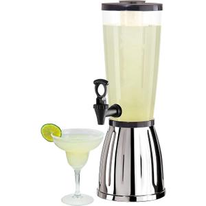 OGGI Beverage Dispenser - 3-quart / 6-Pints, Perfect for Parties, Use as Alcohol, Water, Lemonade Dispenser & More (Stainless Steel)