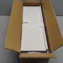 upsimples Floating Shelves for Wall, Wall Shelves for Decor Storage Set of 6, Wall Mounted Wood Shelf for Bedroom, Living Room, Bathroom, Kitchen, Picture Ledge Shelf, White (15.7in)