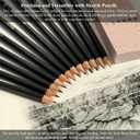 SuFly Sketchbook and Pencils Sets, Sketch Supplies Complete: Sketchbook 9x12, Watercolor Postcards, Graphite (12B-4H), Charcoal Pencils (Hard/Medium/Soft), Sketching Kit for Kids 9-12.