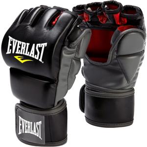 Everlast Train Advanced MMA 7-Ounce Closed-Thumb Grappling/Training Gloves (Large/X-Large, Black)