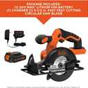 BLACK+DECKER 20V MAX POWERCONNECT 5-1/2 in. Cordless Circular Saw with Battery and Charger (BDCCS20C)