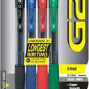 Pilot G2 Retractable Premium Gel Ink Roller Ball Pens, Fine Point, 4-Pack