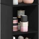 Furinno PASIR Book Shelf, 5-Tier Modern Bookshelf, Open Shelves Bookcase 9 x 12 x 52, Easy Assembly, for Living Room, Bedroom, Home Office, Blackwood