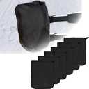 6Pcs Side Mirror Covers, Waterproof Car Side Mirror Protection for Snow, Ice, Bird Droppings - Suit Fit for Trucks, Winter Rearview Guard, Auto Exterior Accessories with Drawstrings