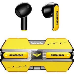 Transformers TF-T01 True Wireless Earbuds Wireless Bluetooth 5.4 Ear Buds Deep Bass Sound Earbud with Smart Noise Cancelling Mic IPX5 Waterproof in Ear Earphones for Android iOS Yellow Bumblebee