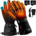 Heated Gloves for Men Women Rechargeable,7.4V 3200mAh Battery Heated Gloves for Winter (Medium)