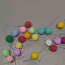 Jeffdad 30Pcs Colorful Balloon Cake Topper Round Cupcake Toppers DIY Cake Insert Topper Cake Balls Decorations for Wedding Birthday Baby Shower Cake Decoration