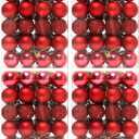 160 Pcs Christmas Balls Ornaments for Xmas Tree - Shatterproof Christmas Tree Decorations Small Hanging Ball 1.18" X 160 Pack (Red)
