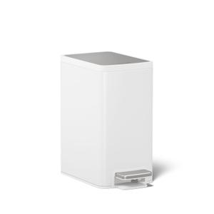 Kohler 6 Liter (1.5 Gallon) Stainless Steel Step Trash Can, White