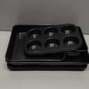 Baking Pans Set, Nonstick Bakeware Sets, Oven Pans for Cooking, AIVIKI 6 Pieces Baking Sheets Set Including Cookie Sheet, Deep Roaster Pan, Square Pan, Loaf Pan, Muffin Pan, Carbon Steel Baking Set (Dark Gray)