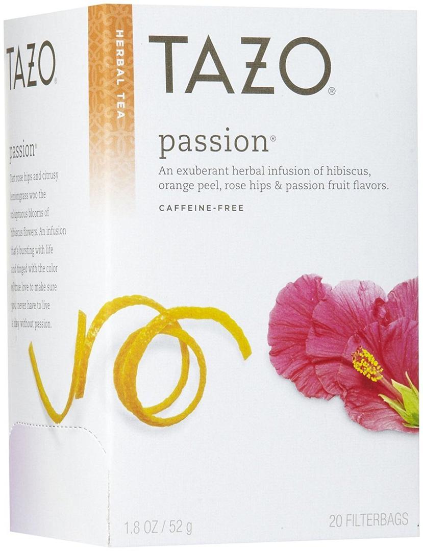 Tazo Passion Herbal Tea Filterbags, 20 Count