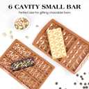 2 x 3 Pcs Chocolate Bar Mold Deep Dubai Break Apart Candy Molds Thick Stuffed Silicone Molds for Filling Knafeh Pistachio Chocolate Bar and Wax Melts Large (Pyramid Shape)