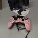 Kujian Wireless Controller for PS4 with RGB LED Modes, Gaming Remote with USB-C Charge Cable/ Dual Shock/ 6-Axis Gyro/ 3.5mm Audio Jack/ Speaker, Gaming Controller for Playstation 4/ PS3 (Pink)