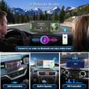 11.5" Portable Carplay Screen for Car,Wireless Car Play Screen with Carplay,Android Auto,OTA Updates,60FPS,4K Dash Cam + 1080P Backup Cam (with a Camera Bracket),Voice Control,GPS Navigation