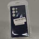 Varikke Compatible with Samsung Galaxy S24 Ultra Case, Liquid Silicone Upgrade [Camera Protection] [Anti-Scratch Microfiber Lining] Slim Soft Touch Gel Rubber Shockproof Phone Case 6.8", Dark Blue