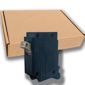 15 Amp 1-Pole Circuit Breaker, 3/4-Inch Plug-in Type Molded Case Circuit Breaker, Compatible with OEM Load Centers, 10KA 120/240V, Thermal Magnetic Protection, Genuine OEM