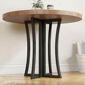 LBSLMJB Metal Desk Legs 28 Inch, Heavy Duty Wrought Iron Base for Glass, Marble, and Wooden Table Tops, Home, Kitchen, and Office Desk Legs (Black)