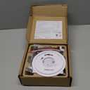 Kidde Smoke and Carbon Monoxide Detector, Hardwired with 10-Year Battery Backup, Voice Alerts, LED Status Lights, Interconnected, 85 dB Alarm, 5 inches