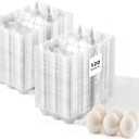 120Pack Jumbo Egg Cartons Duck Egg Cartons Extra Large Egg Containers XL Egg Tray Holders for Home Ranch Chicken Farm, Commercial Business Market Display, 2x3 Grids