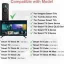 Replacement Remote for All FireSeries,Remote for TV Stick (HD, 4K, 4K Max, Lite),TV Cube,Remote for 3rd Gen,Omni,QLED Series Fire Smart TVs with Voice