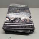 4x6 Area Rug for Holiday Washable Christmas Rugs for Bedroom Living Room Non Slip Low Pile Large Dining Room Throw Carpet Modern Bordered Xmas Decoration Rugs for Entry Nursery Kitchen Kids Room, Grey