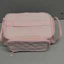 Marscamd Medicine Organizer Bag with Insulated Pocket for Travel, Pill Bottle Storage Case with 4 Customized Dividers for Medication, Insulin and First Aid Supplies, Pink (Bag ONLY)