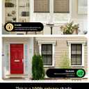 UNISHADES Cordless Bamboo Roman Shades for Windows, Blinds Size (32.5" W 64" H) Colour (BDP-Driftwood)