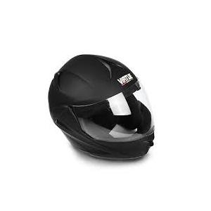 VIRTUE Helmet Black Full Face Helmet Dual Visors L