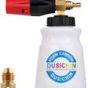 DUSICHIN Foam Cannon, Snow Foam Car Washer with 4000 PSI Pressure, Wide Neck, Adjustable Nozzle, 1L Container, Additional 1.04mm Orifice Nozzle, Soap Cannon for Sprayer Gun,DUS2401