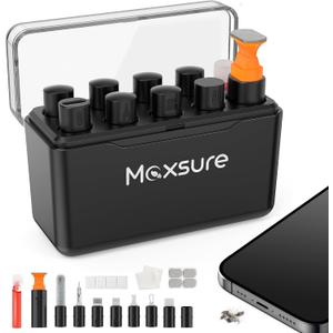 Phone Cleaning Kit for iPhone Cleaner,12 in 1 Port Cleaner Repair & Restore Tool for AirPod iPhone 17 16 15 Pro Max iPad Samsung etc,Phone Cleaning kit for Lightning and USB C Charging Port, Cables