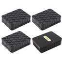 GANSNAY Rubber Blocks for Car Lift, 4 Pack Car Lift Pads 6.3" x 4.7" x 4.7", Reinforced Surface Lift Blocks Resist Cuts & Wear, Anti-Slip Auto Lift Pads for Trucks, Jeeps, Fleet Vehicles