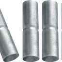 VIVIDA 1-5/8" Top Rail Sleeve 4 PCS, Fence Rail Connectors for 1.77" OD Pipe, Chain Link Fence Parts, Galvanized Steel