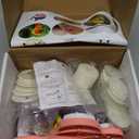 Button Maker Machine 2025 New,70Pack Pin Maker Installation-Free 55mm+35mm DIY Magnet Maker Press Machine Kit,Badge Punch Press Machine,with 36pcs Button(6 Magnet)&6 Keychain&Circle Cutter&Scissors (Pink-5th Gen)