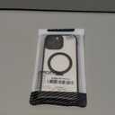 360 Rotatable Magnetic Stand for iPhone 13 pro max Case Compatible with Mag-Safe 16FT Military Drop Protection, Anti-Scratch/Fingerprint Shockproof iPhone 13 pro max Phone Case(Clear-Black)