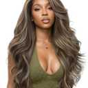 HANNE Wavy Filp Curls 13 * 6 HD Lace Front Wigs for Black Women(29 Inch)