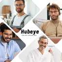 2 x Hubeye TR90 Sports Reading Glasses for Men and Women Ultralight Flexible Anti-Blue Light ReadersPattern green+Pattern red+Pattern gray+0.0