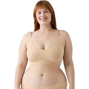 True & Co Women's True Body Triangle Convertible Strap Bra (Beige, L)