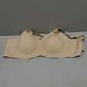 PoseFree Womens Seamless Wireless Supportive Bra Push Up Comfort Soft No Underwire Full Coverage T-Shirt Bra (Beige) 3XL