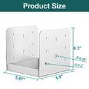 SPACEEUP 6x6 Post Base 5 Pcs, Adjustable Post Base Stainless Steel Concrete Internal 5.5" x 5.5" Post Anchor for Pavilion Deck Railing Support Decorative Anchor Plate