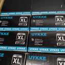 UYKKE Nitrile Gloves Disposable Gloves Latex Rubber Black Gloves Black Nitrile Latex Gloves XL Cleaning Disposable Glove Rubber Nitrile Glove HEAVY DUTY 6 Mil Glove
