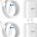 iPhone 17 16 15 Charger Fast Charging,30W USB C Charger Type C Charger Phone Chargers iPhone&10 Ft Long USB C to C Cable Fast Charging Cord for iPhone 17 Air/17 Pro/17 Pro Max/16 15 Pro Max Plus,iPad (White)