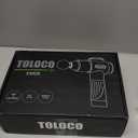 TOLOCO Massage Gun, Deep Tissue Back Massage for Athletes for Pain Relief, Percussion Massager with 10 Massages Heads & Silent Brushless Motor, Valentines Day Gifts for Him Her, Carbon