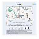 TotAha Premium Soft Pack n Play Sheets, Super Stretchy Jersey Knit Mini Crib Sheets Fitted, Silky Comfort Pack and Play Mattress Sheets, 2 Pack (Sea Animal)