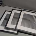 An&He 11x14 Picture Frame, Black Photo Frame for Tabletop and Wall Display, Minimalist Design, Set of 3