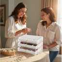 Jewelry Box For women, 3 Layer Large Jewelry Organizer With Acrylic, Multi-Function Storage Box, Accessory Holder With 3 Drawers, For Earrings Necklace Ring Bracelet