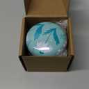 SHIMIDO Body Powder Puff and Container, 3.15" Portable Empty Powder Case Box with Lids for Baby, Women's, Travel and Home Use (White Flowers)