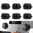 8p Pack Child Proof Stove Knob Safety Covers, Gas Oven Knob Protectors, Heat Resistant Universal Size Stove Guards for Kids and Pets