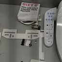KERDE P30B Bidet Toilet Seat - Dual Control (Side Panel & Remote), Warm Water Wash, Heated Seat, Warm Air Dryer, LED Night Light,Existing Toilets Electric Bidet Elongated Electronic Heated Smart