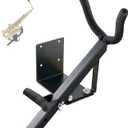EASTROCK Alto&Tenor Saxophone Wall Stand Saxophone Wall Mount Saxophone Holder Rack (Saxophone Wall Stand), Black