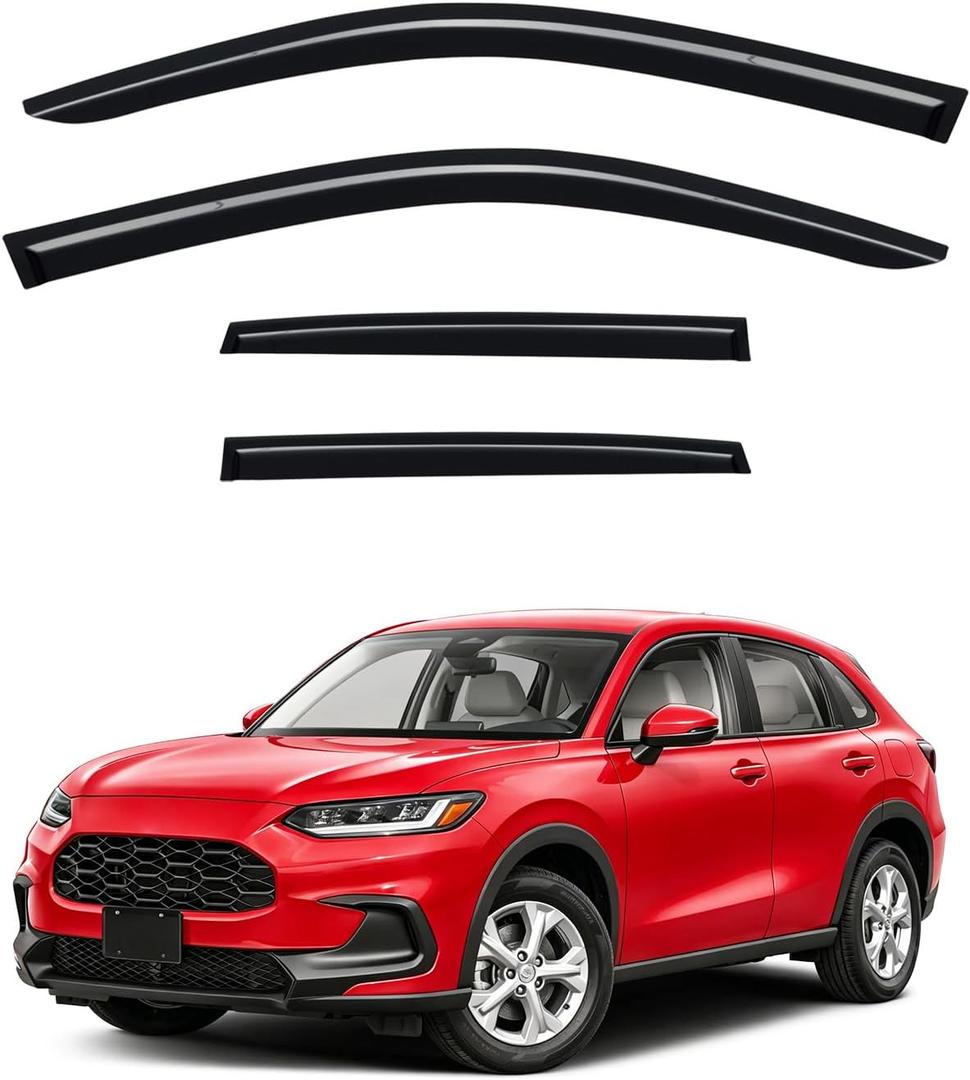 Pilot Rain Guards - Window Visors for Honda Pilot 2023-2026, Out-Channel Side Window Rain Guards for Pilot, 4PCS, Black, Car Accessories